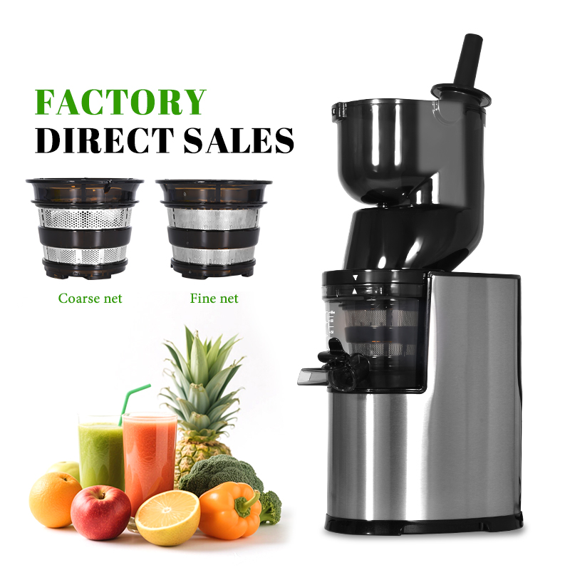 Electric Slow Juicer Cold Press - MOSEENER التجارية المحمولة الكهربائية عصارة بطيئة