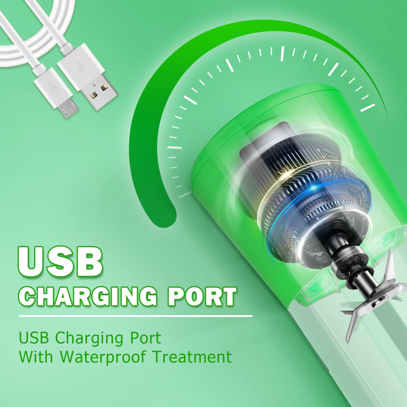 عصارة كهربائية صغيرة محمولة 38 - مراجعة Portable Blender Usb Rechargeable وسعره