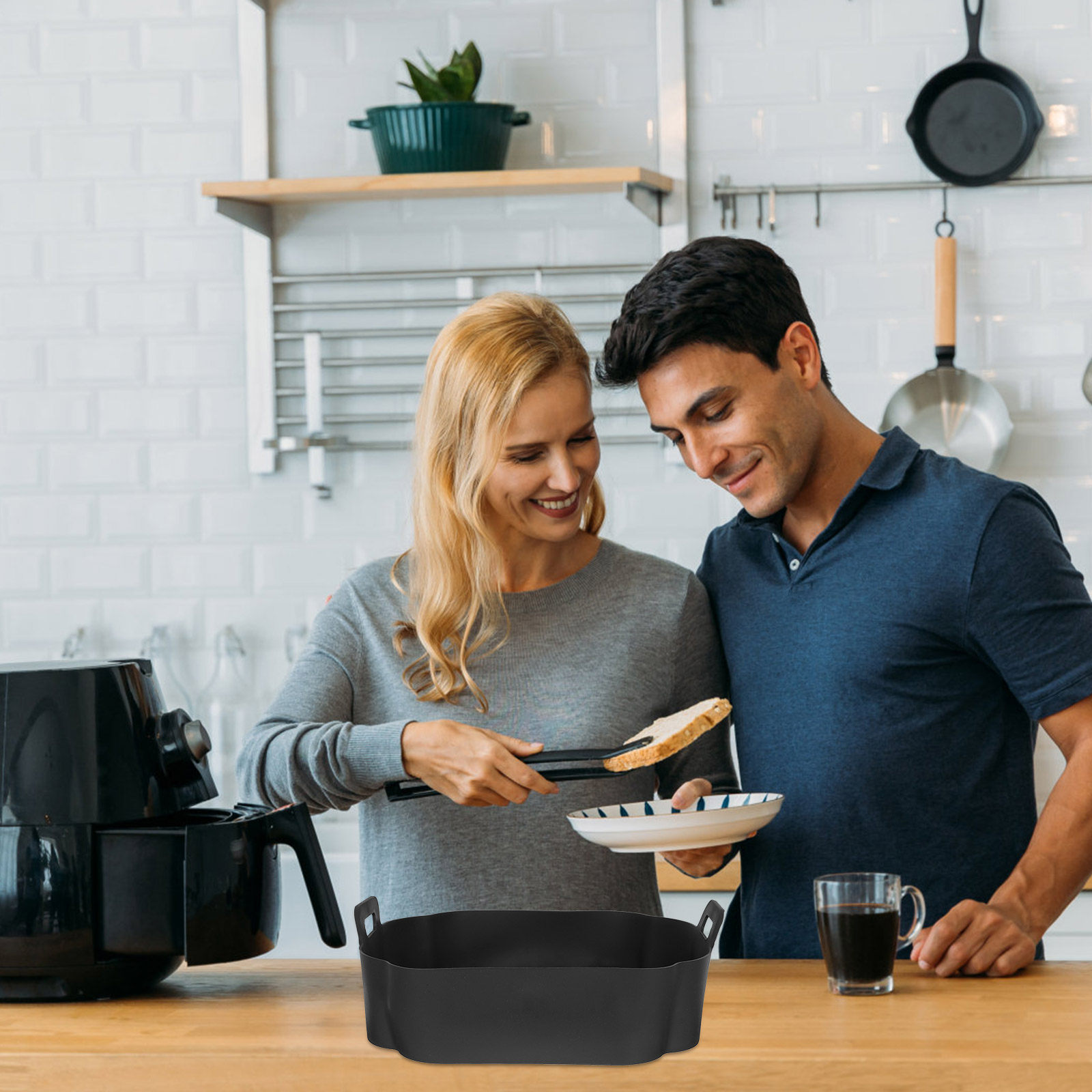 بطانة سيليكون للقلاية الهوائية - مراجعة Air Fryer Silicone Pot Liner وسعره