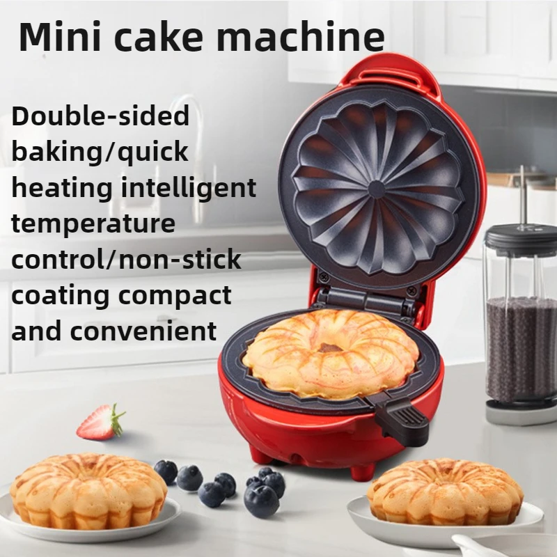 آلة إفطار منزلية، جهاز خبز، مح - مراجعة Mini Waffle Maker Machine وسعره