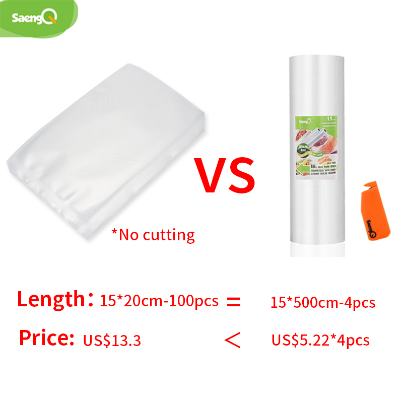 SaengQ أكياس المطبخ فراغ للأغذ - مراجعة Food Vacuum Sealer Machine وسعره